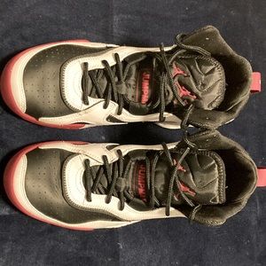 Jordan jump man shoes. Sz. 10.5 Red,White,and Black. Only worn twice.